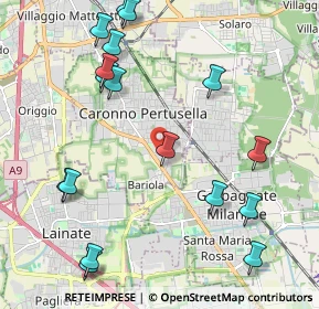 Mappa Via Galileo Galilei, 21042 Caronno Pertusella VA, Italia (2.51882)