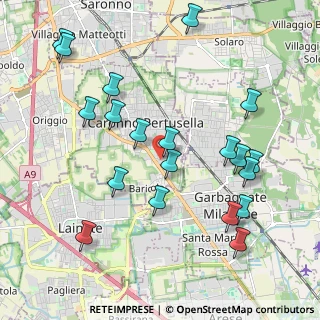 Mappa Via Galileo Galilei, 21042 Caronno Pertusella VA, Italia (2.216)