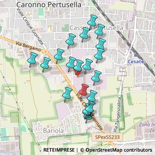 Mappa Via Galileo Galilei, 21042 Caronno Pertusella VA, Italia (0.422)