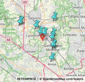 Mappa Via Galileo Galilei, 21042 Caronno Pertusella VA, Italia (2.78545)