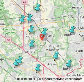 Mappa Via Galileo Galilei, 21042 Caronno Pertusella VA, Italia (4.67)