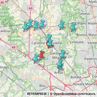 Mappa Via Galileo Galilei, 21042 Caronno Pertusella VA, Italia (3.47385)