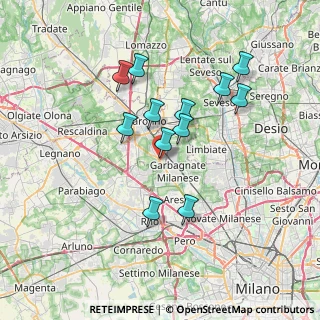 Mappa Via Galileo Galilei, 21042 Caronno Pertusella VA, Italia (6.30833)