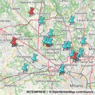 Mappa Via Galileo Galilei, 21042 Caronno Pertusella VA, Italia (8.7085)