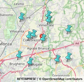 Mappa Via dell'Adda, 20864 Agrate Brianza MB, Italia (3.99091)