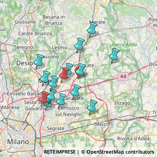 Mappa Via dell'Adda, 20864 Agrate Brianza MB, Italia (6.904)