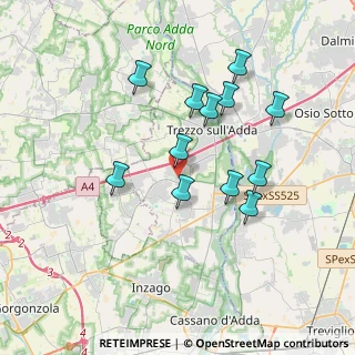Mappa Via I Maggio, 20056 Grezzago MI, Italia (3.3175)