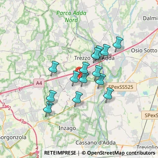 Mappa Via I Maggio, 20056 Grezzago MI, Italia (2.81143)