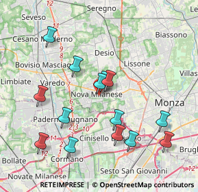 Mappa Via G. Biondi, 20834 Nova Milanese MB, Italia (3.87286)