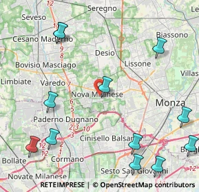 Mappa Via G. Biondi, 20834 Nova Milanese MB, Italia (6.28438)