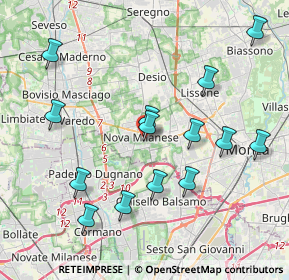 Mappa Via G. Biondi, 20834 Nova Milanese MB, Italia (4.16571)