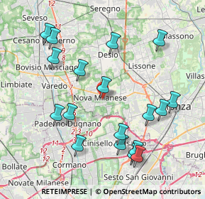 Mappa Via G. Biondi, 20834 Nova Milanese MB, Italia (4.31444)