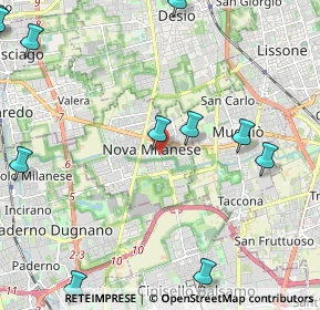 Mappa Via G. Biondi, 20834 Nova Milanese MB, Italia (3.06182)
