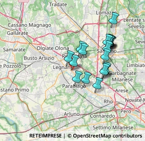 Mappa Via Tazzoli, 20028 San Vittore Olona MI, Italia (6.28947)