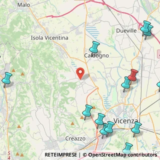 Mappa Via Francesco de Buzzaccarini, 36030 Costabissara VI, Italia (6.74231)