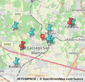 Mappa Via Roma, 25046 Cazzago San Martino BS, Italia (2.10273)