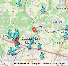 Mappa Via Roma, 25046 Cazzago San Martino BS, Italia (2.739)