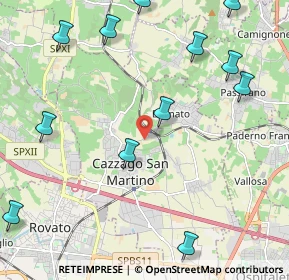 Mappa Via Roma, 25046 Cazzago San Martino BS, Italia (2.76667)