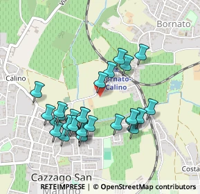 Mappa Via Roma, 25046 Cazzago San Martino BS, Italia (0.45)