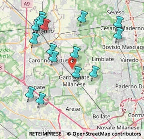 Mappa Via Fratelli Cervi, 20031 Cesate MI, Italia (4.274)