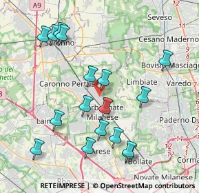 Mappa Via Fratelli Cervi, 20031 Cesate MI, Italia (4.19412)