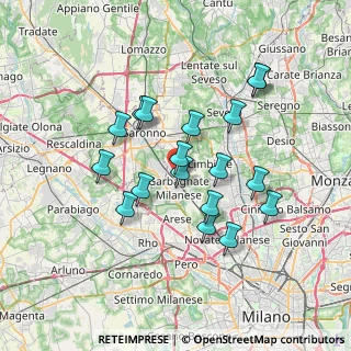 Mappa Via Fratelli Cervi, 20031 Cesate MI, Italia (6.33444)