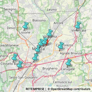 Mappa Via Camillo Prampolini, 20052 Monza MB, Italia (3.87727)