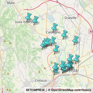 Mappa Via Monte Grappa, 36030 Costabissara VI, Italia (4.115)