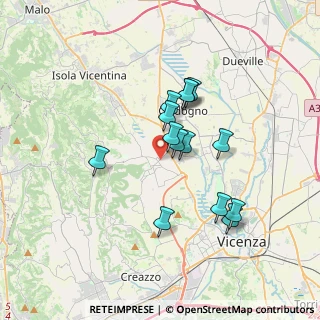 Mappa Via Monte Grappa, 36030 Costabissara VI, Italia (2.91429)