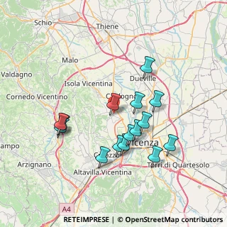 Mappa Via Monte Grappa, 36030 Costabissara VI, Italia (6.79267)