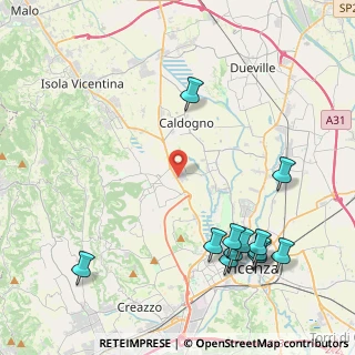 Mappa Via Antonio Meucci, 36030 Costabissara VI, Italia (5.295)