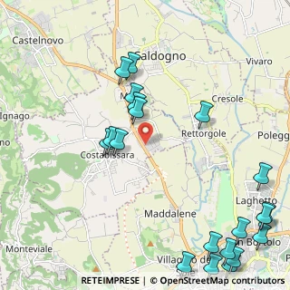 Mappa Via Antonio Meucci, 36030 Costabissara VI, Italia (2.9075)