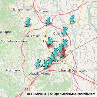 Mappa Via Antonio Meucci, 36030 Costabissara VI, Italia (6.44133)