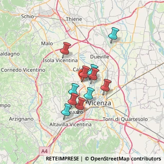 Mappa Via Antonio Meucci, 36030 Costabissara VI, Italia (5.07909)