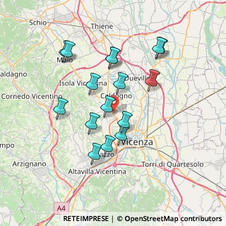 Mappa Via Antonio Meucci, 36030 Costabissara VI, Italia (6.7475)