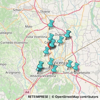 Mappa Via Antonio Meucci, 36030 Costabissara VI, Italia (5.635)