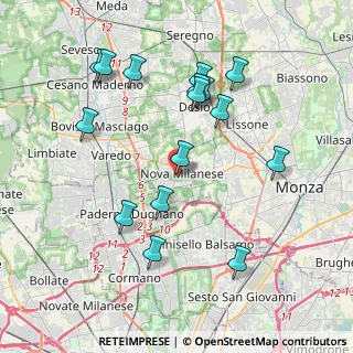 Mappa Via San Sebastiano, 20834 Nova Milanese MB, Italia (4.04313)