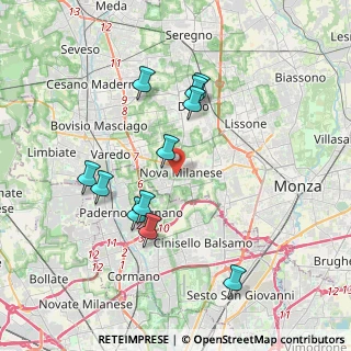 Mappa 20054 Nova Milanese MB, Italia (3.62364)