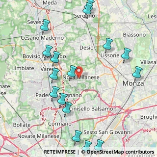 Mappa 20054 Nova Milanese MB, Italia (5.18625)