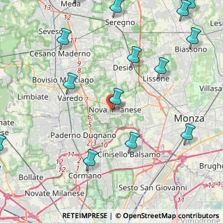 Mappa Via San Sebastiano, 20834 Nova Milanese MB, Italia (5.97571)
