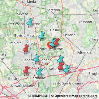 Mappa 20054 Nova Milanese MB, Italia (3.45917)