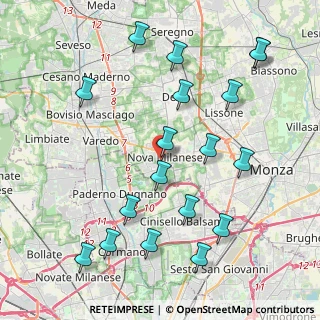 Mappa Via San Sebastiano, 20834 Nova Milanese MB, Italia (4.66833)