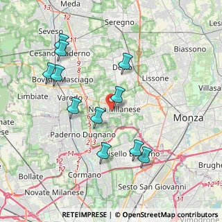 Mappa 20054 Nova Milanese MB, Italia (3.94727)