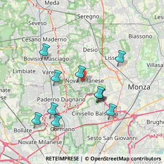 Mappa 20054 Nova Milanese MB, Italia (3.92273)