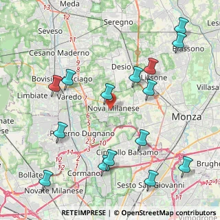 Mappa 20054 Nova Milanese MB, Italia (4.95333)