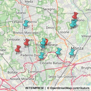 Mappa 20054 Nova Milanese MB, Italia (4.24727)