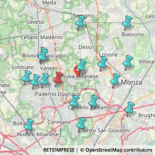 Mappa 20054 Nova Milanese MB, Italia (4.74235)