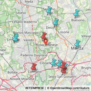 Mappa 20054 Nova Milanese MB, Italia (5.28538)