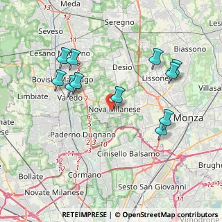 Mappa 20054 Nova Milanese MB, Italia (4.01091)