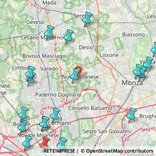 Mappa 20054 Nova Milanese MB, Italia (6.812)